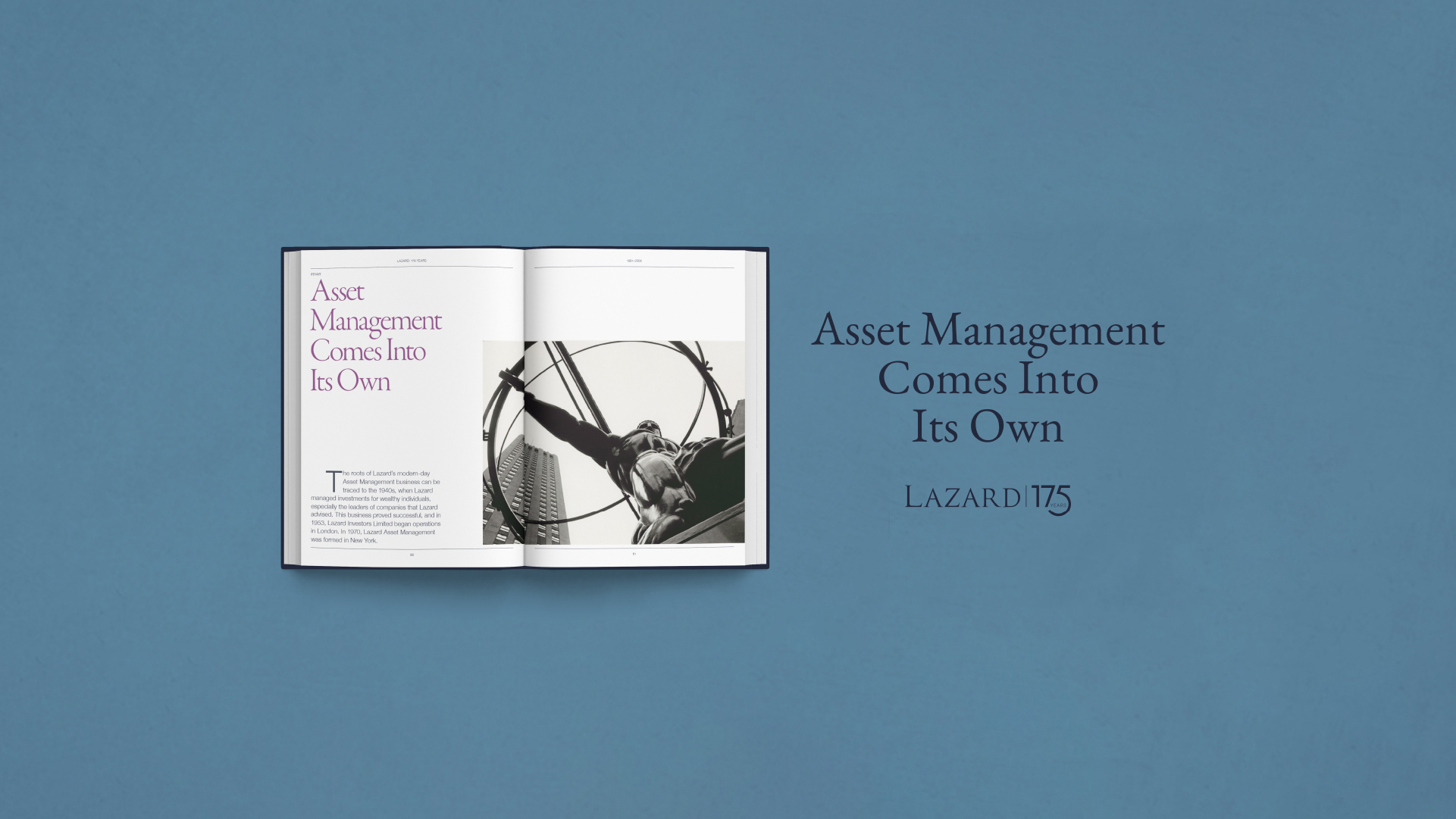 Lazard 175: Asset Management Comes Into Its Own | Lazard